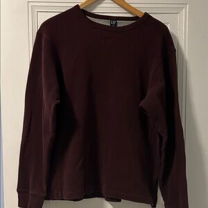 GAP Men's Dark Brown Crewneck Sweater